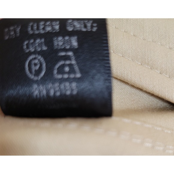 Lafayette 148 Jacket‎ Womens Beige Size 8 Full Zip Lightweight Moto Preppy 0455 - Picture 13 of 13